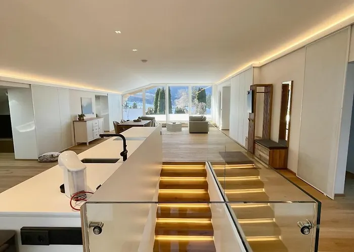 Modern Loft For 6 With Mountain Views In Bad Ischlアパートメントの写真
